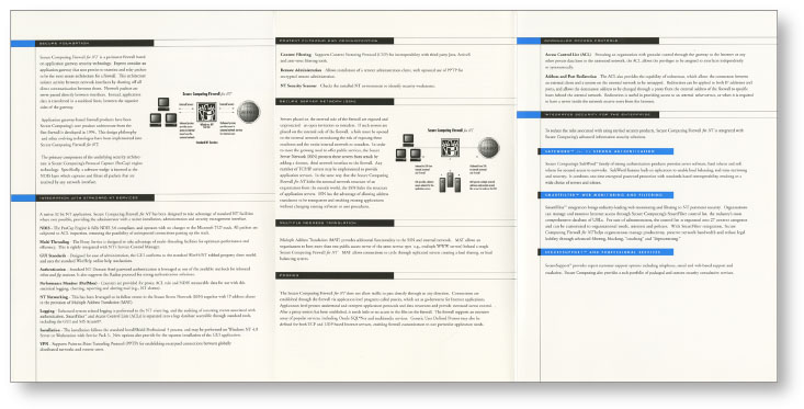 Secure Product brochure inside spread